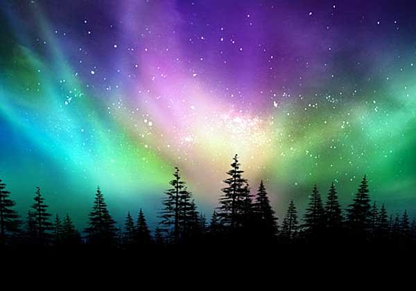 В 1619 году Галилео Галилей, подняв голову и увидев на ночном небе зелено-фиолетовые полосы, ввел термин "Aurora Borealis"